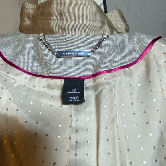 White House Black Market Legacy Suit Size 12 Light Brown - Picture 9 of 12